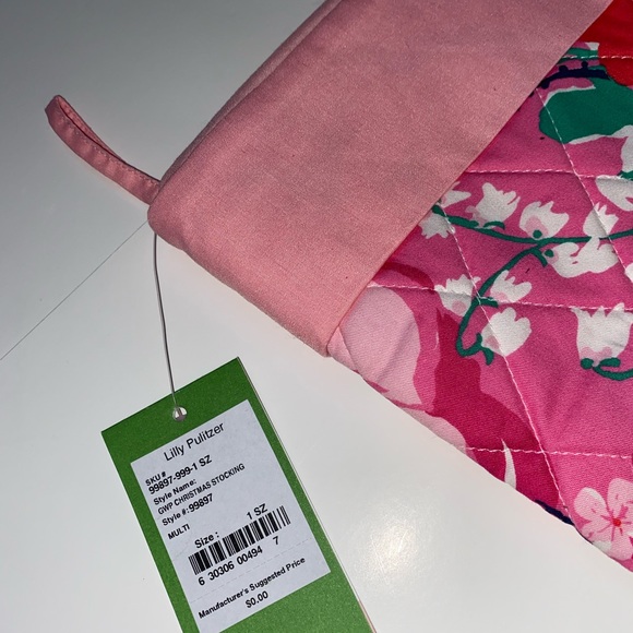 🆕🎄Lilly Pulitzer Floral Christmas Stocking - Picture 4 of 5